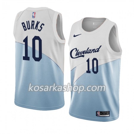 Dres Cleveland Cavaliers Alec Burks 10 Nike 2018-19 Plava Bijela Swingman